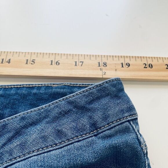 D. Jeans Plus Size 20W Capris Blue Denim Cropped Recycled Sustainable Beach - Picture 3 of 10